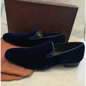 Mezlan Men's Lublin Velvet Formal Slip-On in Blue 10.5M